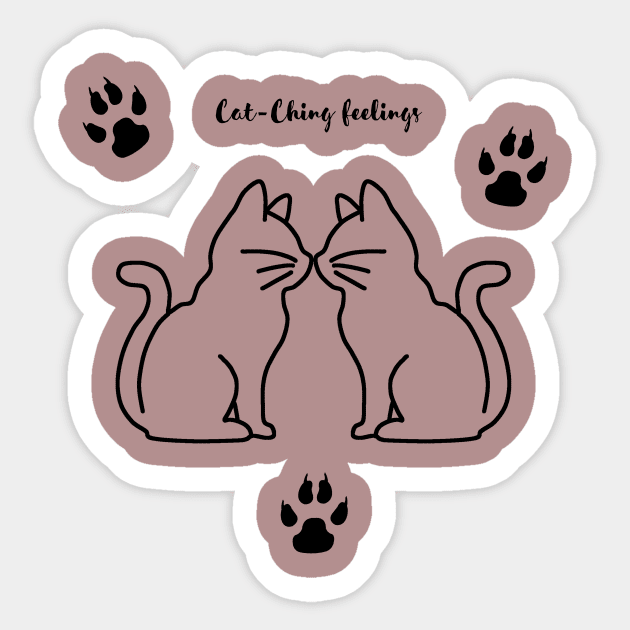 Cat Sticker by Nanjibamorshed 